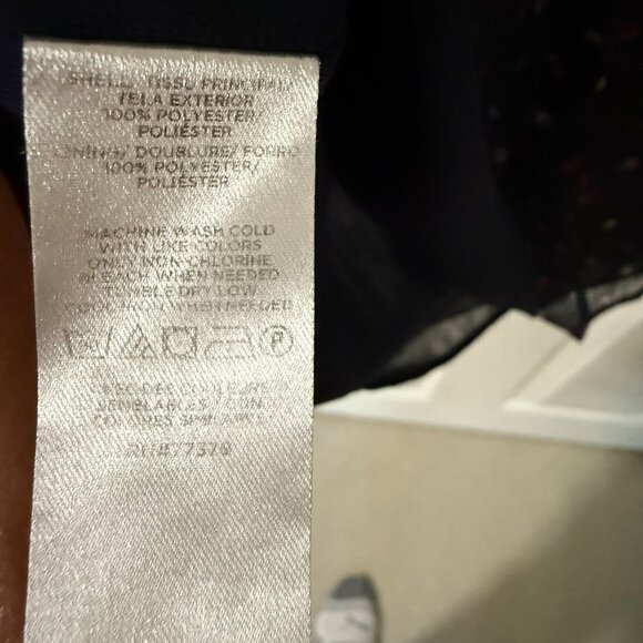 Vintage Ann Taylor Ruffled Tie Front white floral in size S - Picture 4 of 5